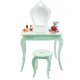 Image 4 for Детский туалетный столик Chomik ELSA с зеркалом + стул бирюзовый