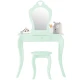 Image 5 for Детский туалетный столик Chomik ELSA с зеркалом + стул бирюзовый