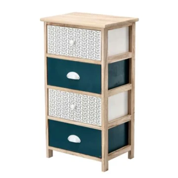 Комод дерев'яний Chomik HANS на 4 шухляди смарагдовий