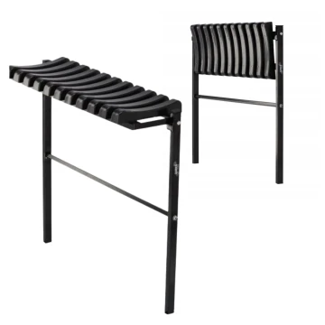 Лавка на цвинтар Chomik TWIST складна 100см чорний