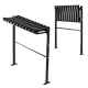 Image 2 for Скамейка на кладбище Chomik TWIST складная с основой черный