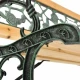 Image 6 for Скамейка для сада Chomik GARDEN LINE PAOLA с декоративной спинкой