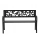 Image 3 for Скамейка для сада Chomik GARDEN LINE ROSE стальная с декоративной спинкой