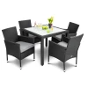 Садові меблі Di Volio VERONA 4+1 чорні
