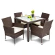Садові меблі Di Volio VERONA 4+1 коричнева