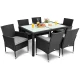 Садові меблі Di Volio VERONA 6+1 чорна