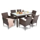 Image 4 for Садові меблі Di Volio VERONA 6+1 коричнева