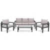 Комплект садових меблів Di Volio Brescia 3 Сірий/Світло-сірий