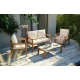 Image 8 for Комплект садових меблів Di Volio Brescia 2 Натуральний/кремовий