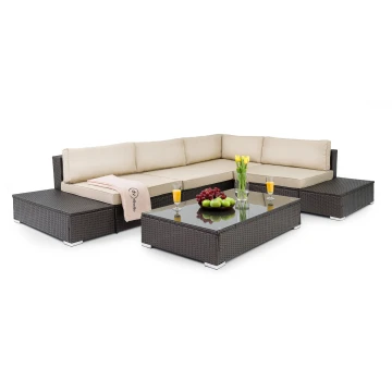 Набір садових меблів Di Volio Malpensa Коричневий/Бежевий