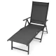Садовий шезлонг з алюмінієвою рамою Di Volio Bolzano сірий