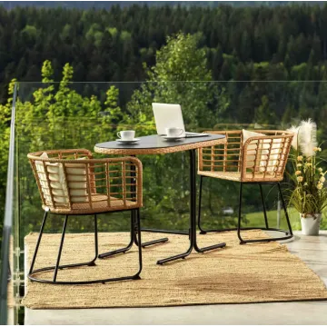 Комплект балконних меблів Di Volio Celano бежевий/кремовий