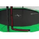 Image 3 for Батут Hop-Sport 12ft (366см) черно-зеленый с внутренней сеткой