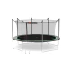 Image 4 for Батут Hop-Sport 14ft (427см) черно-зеленый с внутренней сеткой