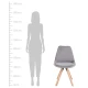 Image 7 for Туалетний столик Jumi Scandi + крісло Saida сірий