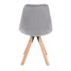 Image 5 for Стул Saida Jumi в скандинавском стиле с деревянными ножками серый