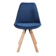 Image 4 for Стул Saida Jumi в скандинавском стиле с деревянными ножками синий