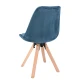 Image 5 for Стілець Saida Jumi у скандинавському стилі з дерев'яними ніжками аквамарин