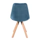Image 6 for Стілець Saida Jumi у скандинавському стилі з дерев'яними ніжками аквамарин