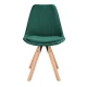 Image 5 for Стул Saida Jumi в скандинавском стиле с деревянными ножками зеленый
