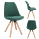 Image 2 for Стул Saida Jumi в скандинавском стиле с деревянными ножками зеленый