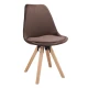 Image 2 for Стілець Saida Jumi у скандинавському стилі з дерев'яними ніжками коричневий
