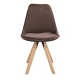 Image 3 for Стілець Saida Jumi у скандинавському стилі з дерев'яними ніжками коричневий