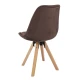 Image 4 for Стілець Saida Jumi у скандинавському стилі з дерев'яними ніжками коричневий