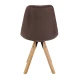 Image 5 for Стілець Saida Jumi у скандинавському стилі з дерев'яними ніжками коричневий