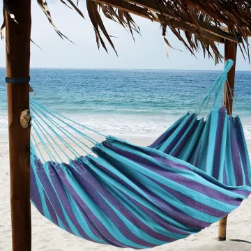 Гамак гавайський Jumi Garden тканинний з чохлом синій із зеленим