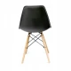Image 5 for Стул Eva Jumi в скандинавском стиле с деревянными ножками черный