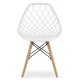 Image 3 for Стул Leobert Sakai с деревянными ножками ажурная спинка белый