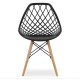 Image 2 for Стул Leobert Sakai с деревянными ножками ажурная спинка черный