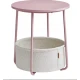 Image 2 for Журнальный столик Leobert Sharp с корзиной розовый