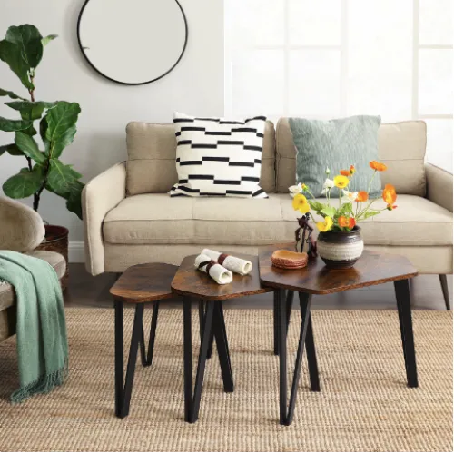 Комплект журнальных столиков Leobert Kombo 3 шт в стиле Loft