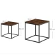 Image 4 for Комплект журнальных столиков Leobert Nika квадратный коричневый