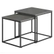 Image 2 for Комплект журнальных столиков Leobert Nika квадратный графитовый