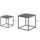 Image 4 for Комплект журнальных столиков Leobert Nika квадратный графитовый