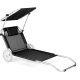 Image 1 for Шезлонг лежак Outtec Sun с козырьком черный