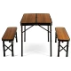 Image 7 for Стол туристический раскладной Outtec + 2 скамейки коричневый