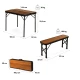 Image 3 for Стол туристический раскладной Outtec + 2 скамейки коричневый