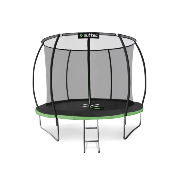 Батут Outtec Premium 8ft (252см) чорно-зелений з внутрішньою сіткою