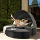 Image 9 for Садові меблі Outtec Round Lounge Chairs чорно-графітові
