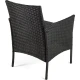 Image 9 for Садові меблі Outtec LUXURY стіл та 2 стільці чорно-графітові