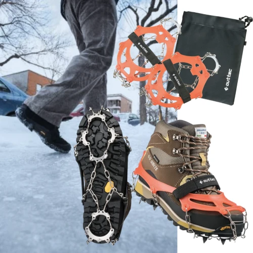 Безопасность с антискользящими ледоступами Outtec