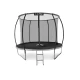 Батут Outtec Premium 12ft (374см) чорно-сірий з внутрішньою сіткою