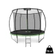 Image 3 for Батут Outtec Premium 12ft (374см) черно-зеленый с внутренней сеткой