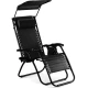 Image 2 for Шезлонг лежак Outtec Zero Graviti Sun раскладной с козырьком черный