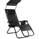 Image 5 for Шезлонг лежак Outtec Zero Graviti Sun раскладной с козырьком черный