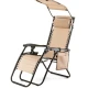 Image 4 for Шезлонг лежак Outtec Zero Graviti Sun раскладной с козырьком беж